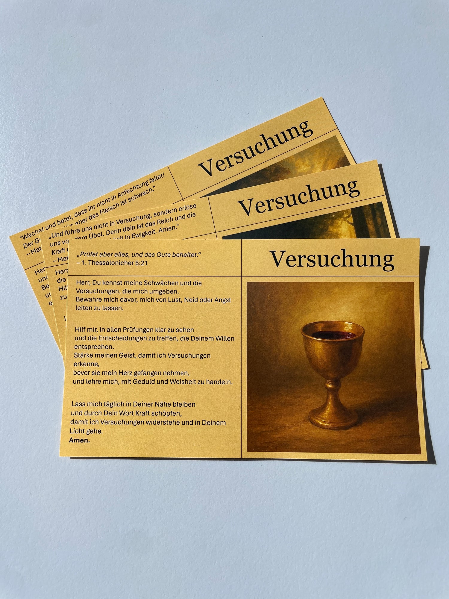 goodfruit Gebetskarten Versuchung 3er-Set mit Bibelversen