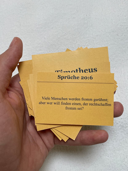 goodfruit Lernkarten Treue und Wachstum 20er-Set christlich